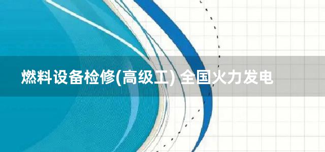 燃料设备检修(高级工) 全国火力发电工人通用培训教材